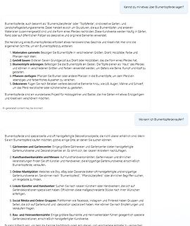 Text über die Herstellung und den Kauf von Blumentopfpferden