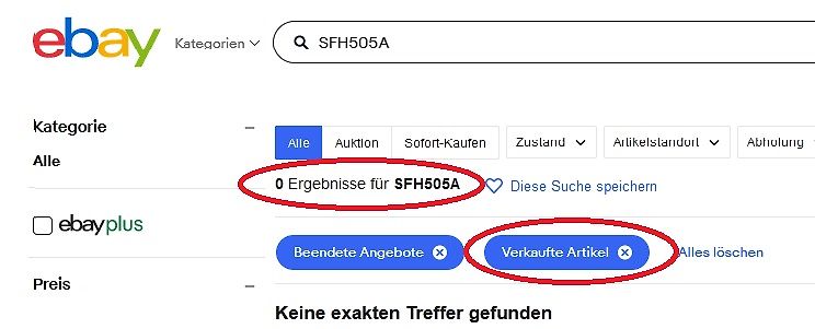 eBay Suchergebnisse für SFH505A