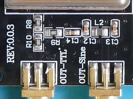 Detailaufnahme einer Leiterplatte mit Bauteilen