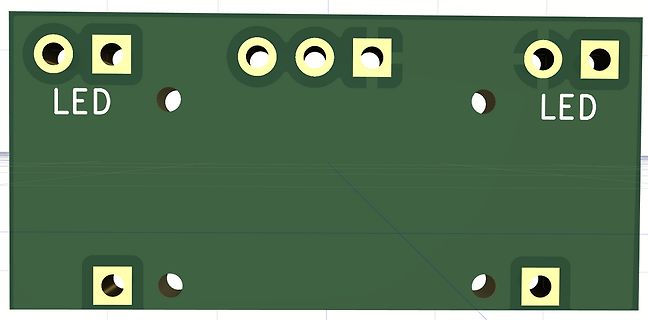 CAD-Ansicht eines Leiterplatten-Layouts