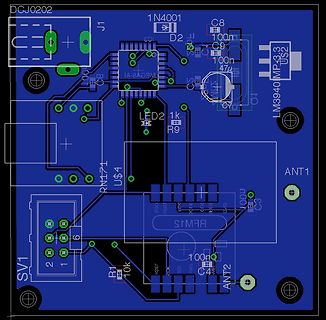 PCB-Layout einer Leiterplatte