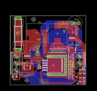 PCB-Layout einer Leiterplatte