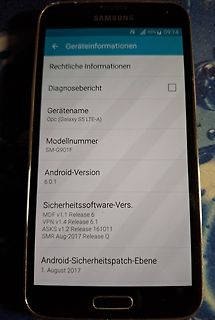 Smartphone mit Geräteeinstellungen