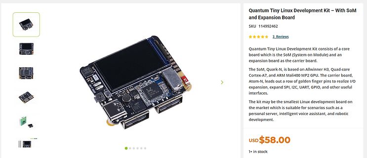 Produktseite Quantum Tiny Linux Development Kit