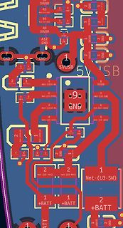 Ausschnitt eines Leiterplatten-Layouts