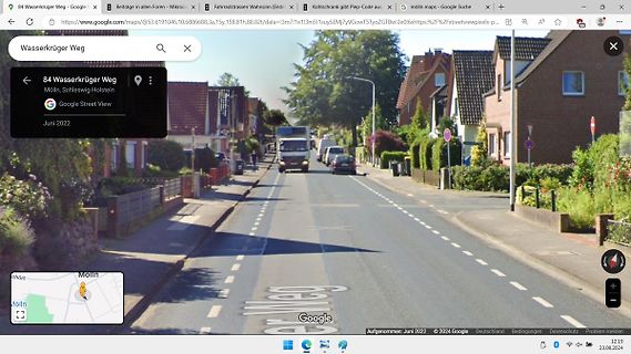 Google Street View Ansicht einer Straße in Mölln