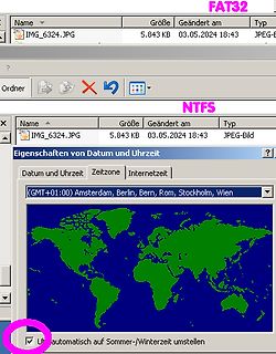 Vergleich von FAT32 und NTFS Dateisystemen