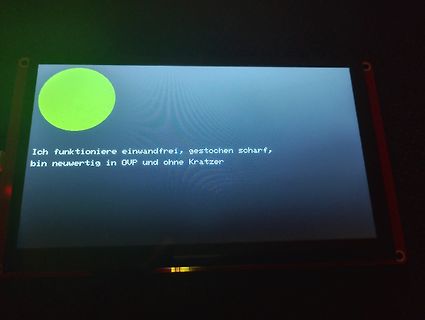 Abfotografierter Bildschirm mit Text