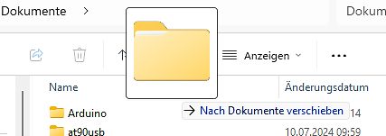 Dateimanager Fenster mit Ordnern