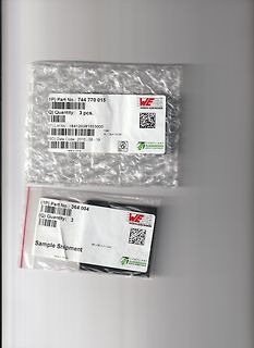 Zwei Beutel mit Elektronikkomponenten von Würth Elektronik