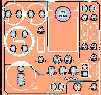 Ausschnitt eines PCB-Layouts