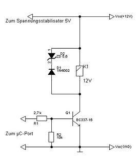 Schaltplan einer Transistor-Schaltung