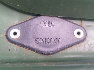 Typenschild eines IMES ENVICOMP Bauteils