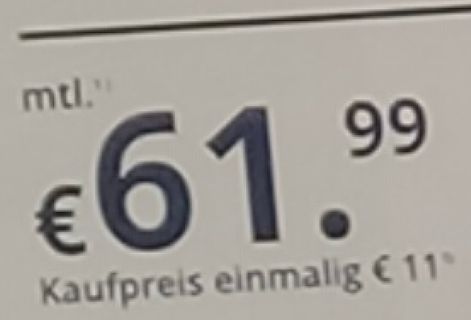 Preisangabe eines Online-Shops