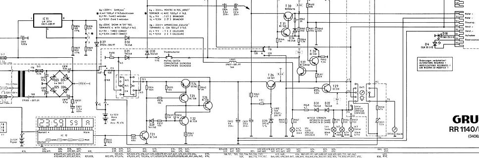 Schaltplan eines elektronischen Geräts