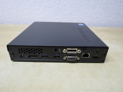 Rückansicht eines Lenovo Mini-PCs
