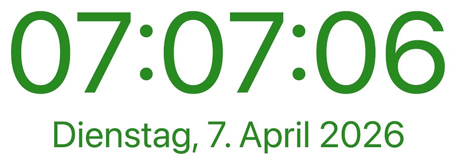 Digitale Uhrzeit und Datum