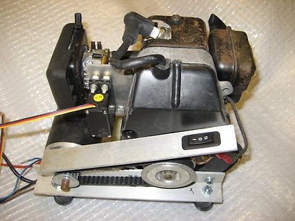 Aufbau eines elektrischen Motors mit Riemenantrieb