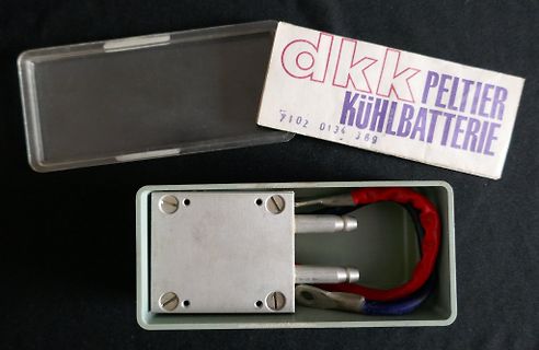 Peltier-Kühlbatterie in Verpackung