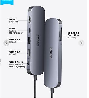 Anker USB-C Hub mit Anschlüssen