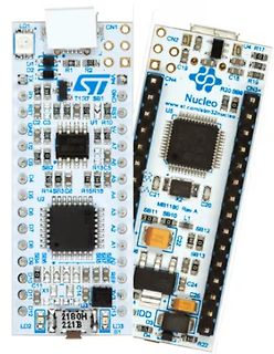 Zwei STM32 Nucleo Mikrocontroller-Boards
