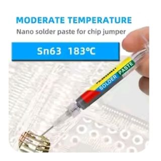 Lötpaste in einer Spritze