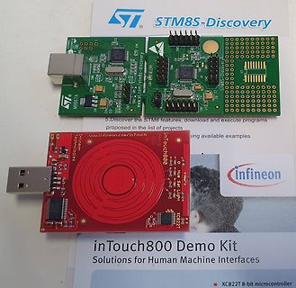 STM8S-Discovery und inTouch800 Demo Kit Leiterplatten