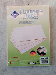 Verpackung von 4 Laubsäge-Platten