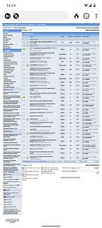 Screenshot eines Internetforums über SATCOM-Geräte