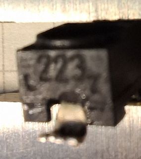 Nahaufnahme eines elektronischen Bauteils