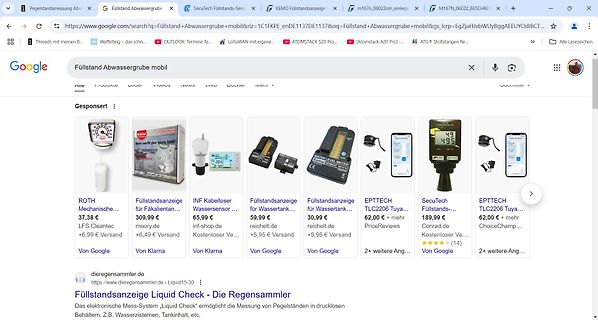 Google Suchergebnisse für Pegelstandsmessung Abwassergrube