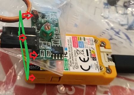 Elektronikbauteile und StickC Plus Modul in Plastikverpackung