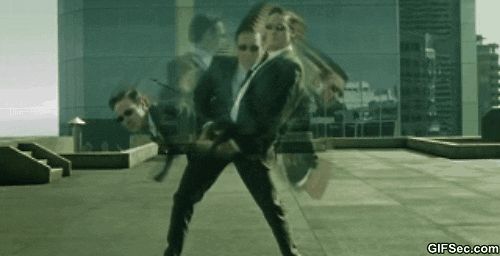 Szene aus dem Film Matrix