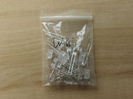 LEDs in einem Plastikbeutel