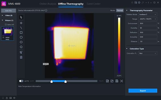 Software zur thermografischen Analyse mit Wärmebild