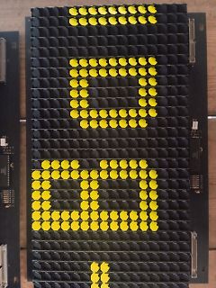 LED-Matrix mit gelben Leuchtdioden