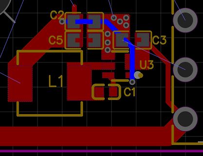 Ausschnitt eines PCB-Layouts