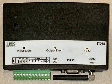 Telic STD35 GSM-Modul mit Anschlüssen