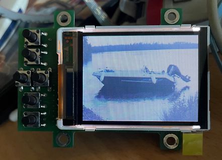 Leiterplatte mit LCD-Display und Tasten