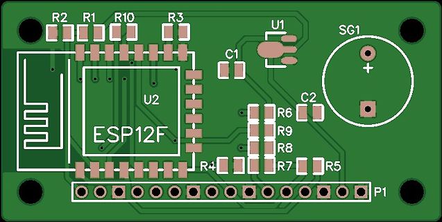 PCB-Layout eines ESP12F Moduls