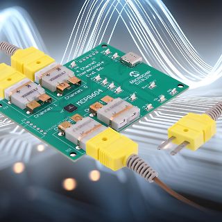 Evaluationsboard für MCP9604 Thermocouple-zu-Digital-Wandler