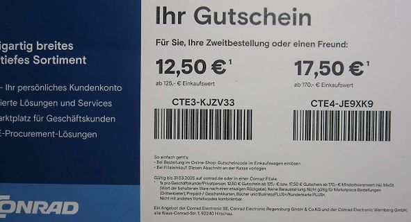 Werbegutschein von Conrad Electronic