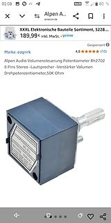 Amazon Produktseite für ein Potentiometer