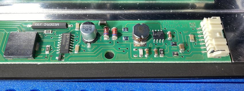 Leiterplatte mit elektronischen Bauteilen