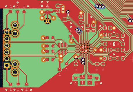 Leiterplatten-Layout einer Platine