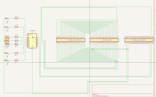 Schaltplan mit ULN2003A und LEDs