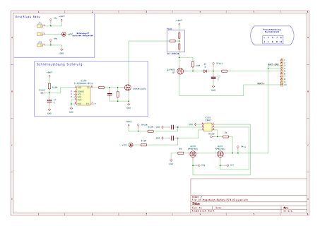 Schaltplan einer Batterieverwaltungsschaltung