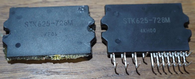 Zwei STK625-728M integrierte Schaltkreise