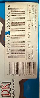 Barcode-Aufkleber auf Verpackung
