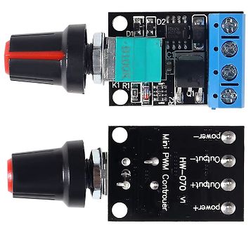 Mini PWM Controller Modul Vorder- und Rückseite